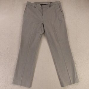 Banana Republic Pants Mens 34 Gray Birdseye Cotton Slacks Slim Fit 34x30